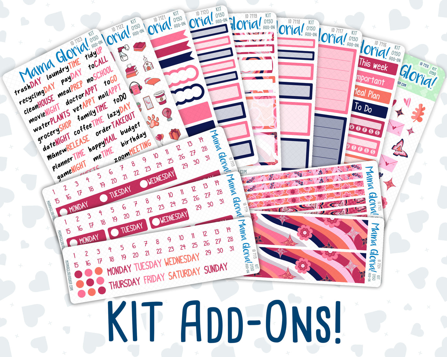 Kit 0150 Add Ons - Love Infusion - February- Planner Stickers - Kit 2024