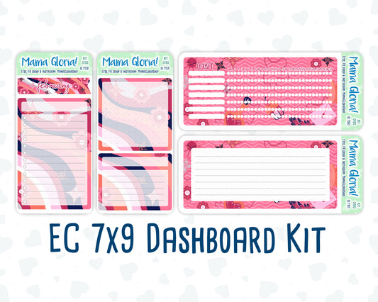 Kit 0150 - 7x9 - Love Infusion - February- Winter- Notes Pages - Dashboard Kit - Productivity Page