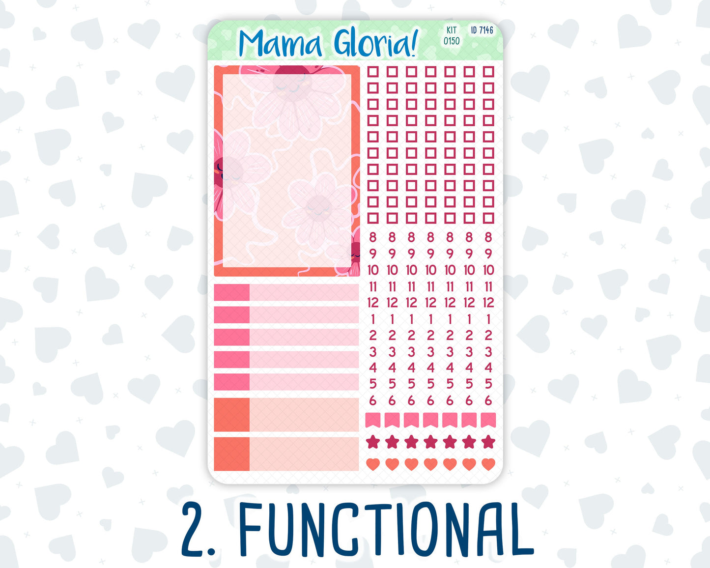 Kit 0150 - A5 Compact Vertical - Love Infusion - February Weekly