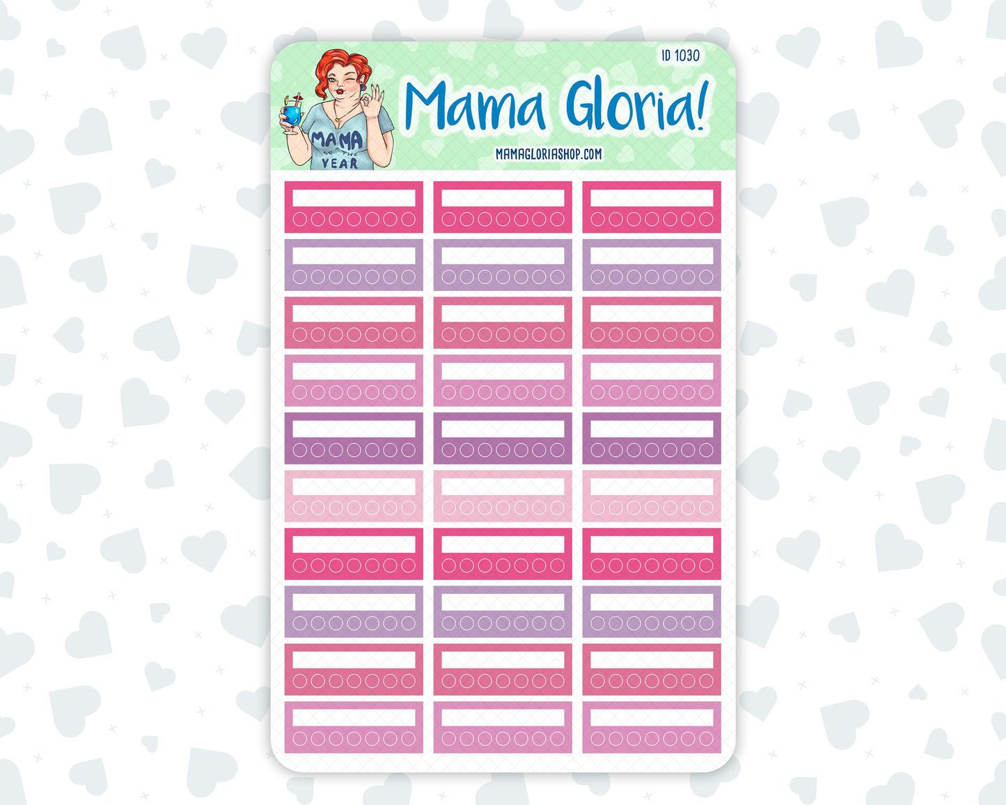 Weekly Tracker Sticker Pack - February Colors - Wildflowers Colors - 2024