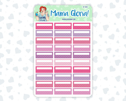 Weekly Tracker Sticker Pack - February Colors - Wildflowers Colors - 2024