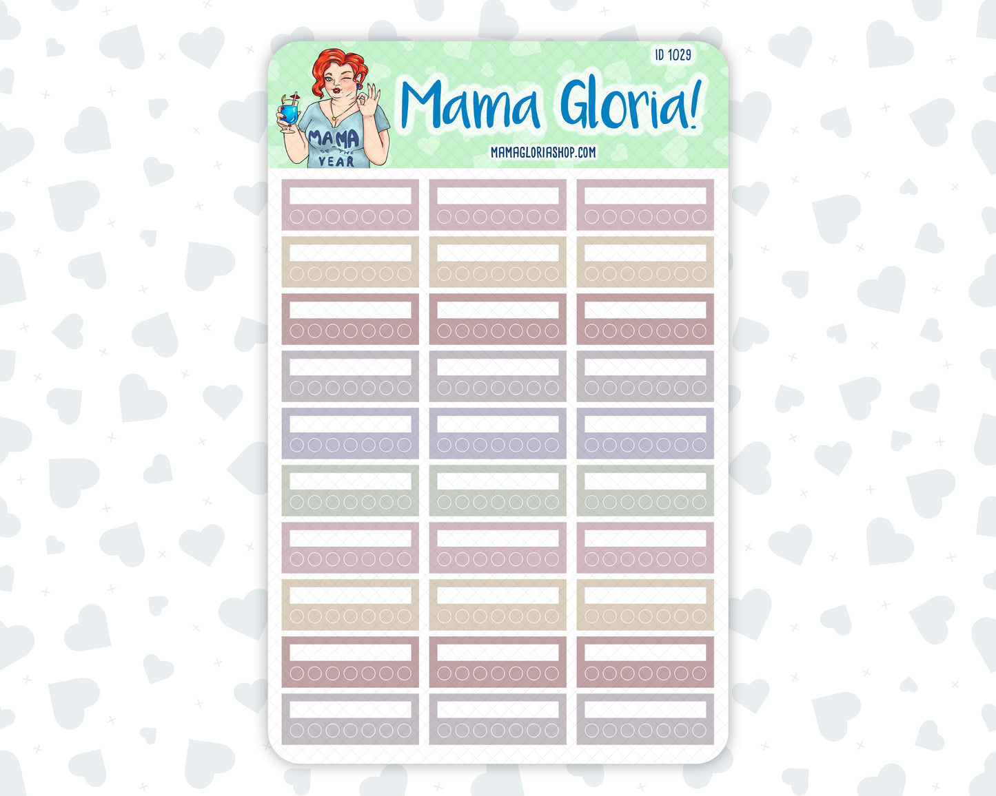 Weekly Tracker Sticker Pack - February Colors - Wildflowers Colors - 2024