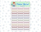 Weekly Tracker Sticker Pack - February Colors - Wildflowers Colors - 2024