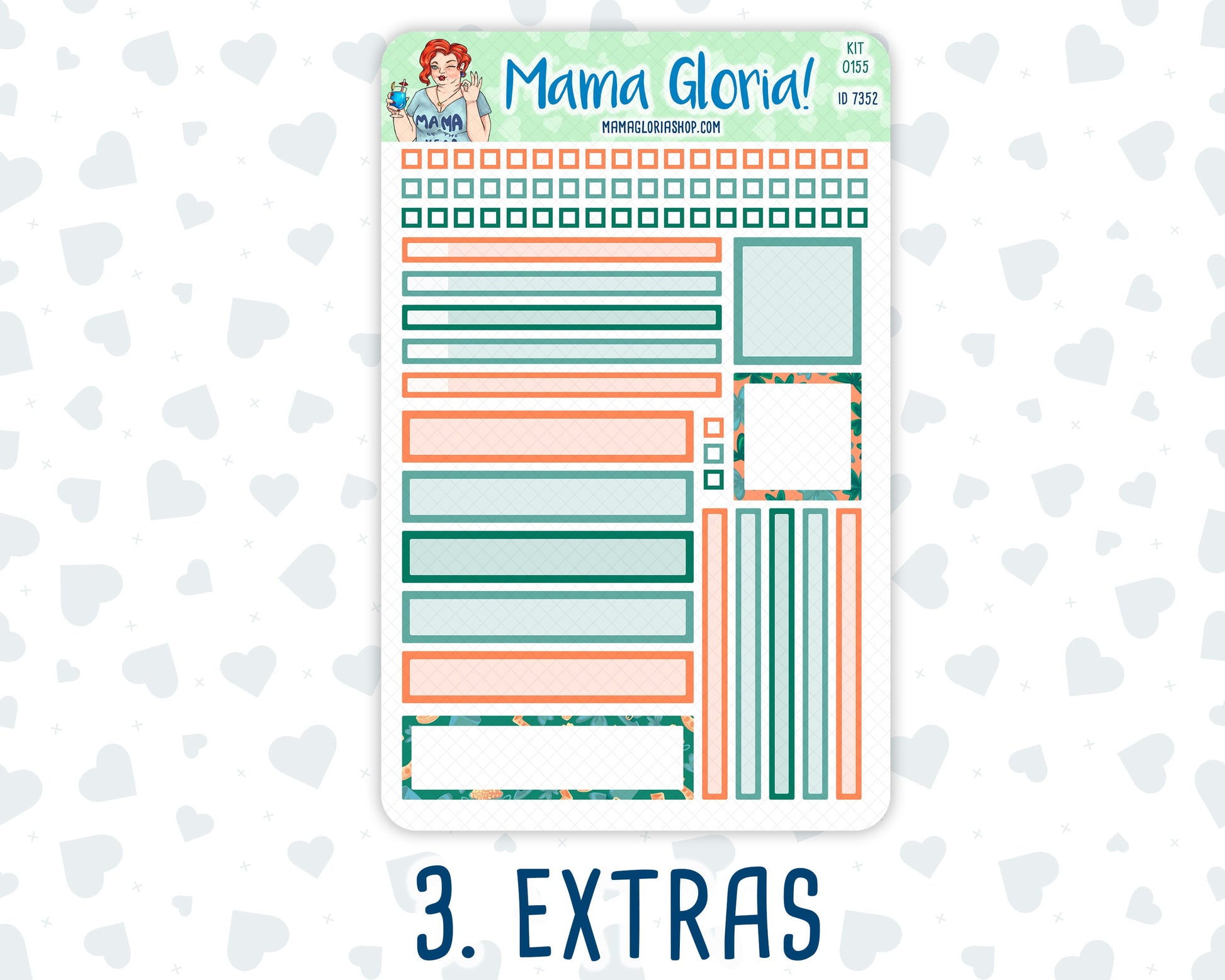 Kit 0155 7x9 Daily Duo - Lucky Charm - March- Spring- Planner