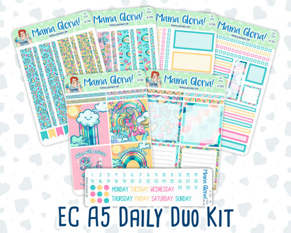 Kit 0154- A5 Daily Duo - Unicorn Magic- March