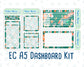 Kit 0155 - A5 - Lucky Charm - March- Spring- Notes Pages - Dashboard Kit - Productivity Page