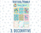 Kit 0154 -7x9 - Unicorn Magic - March - Spring- Weekly Kit For Vertical And Hourly EC Planners