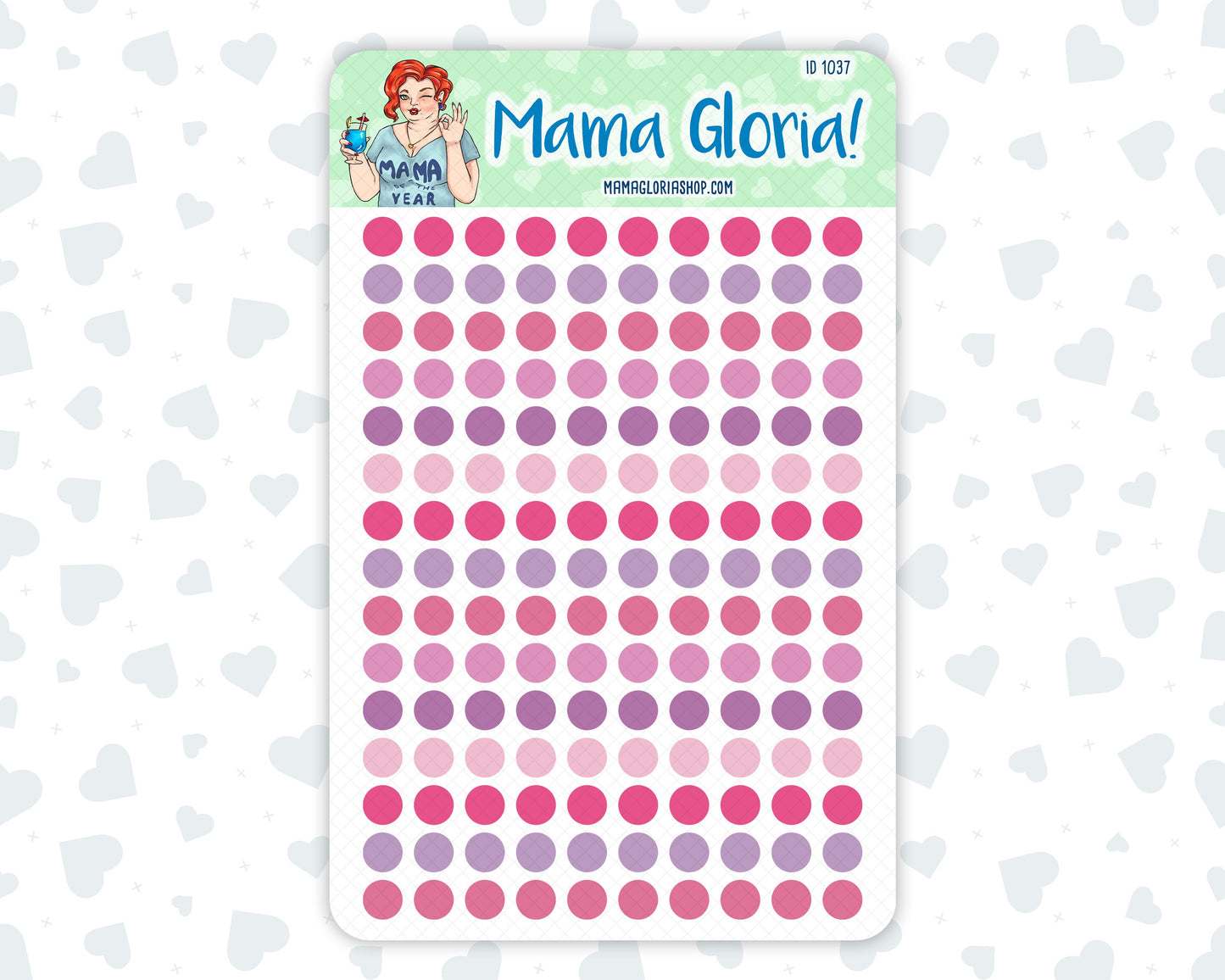 Functional Sticker Pack - February Colors - Checkboxes - Dots - Circles 2024