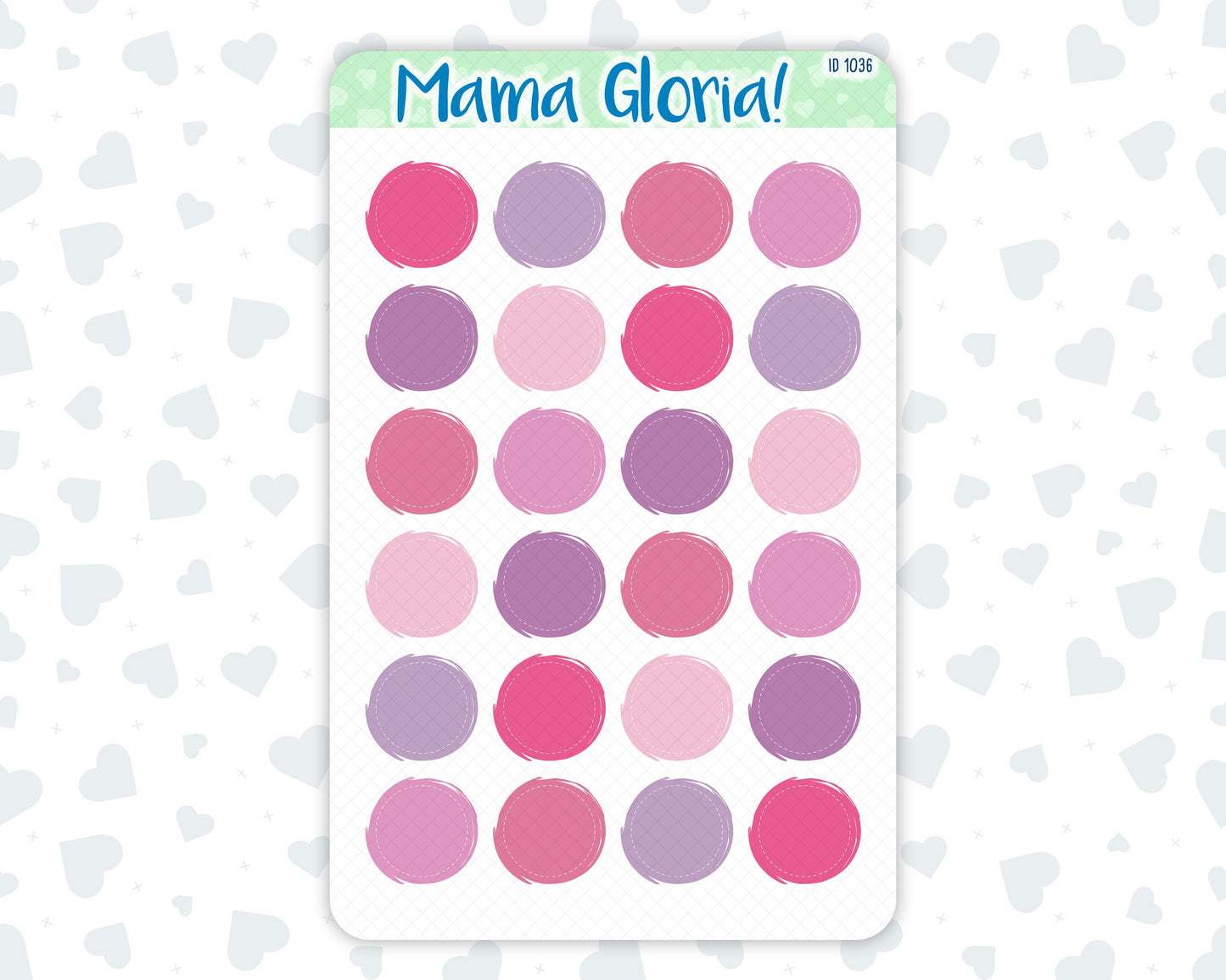 Functional Sticker Pack - February Colors - Checkboxes - Dots - Circles 2024