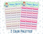 Weekly Tracker Sticker Pack - February Colors - Wildflowers Colors - 2024