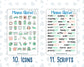 Kit 0156 Add Ons - Garden Therapy - March- Planner Stickers - Kit 2024