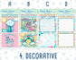 Kit 0154 7x9 Daily Duo - Unicorn Magic - March- Spring- Planner