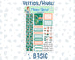 Kit 0155 -7x9 - Lucky Charm - March - Spring- Weekly Kit For Vertical And Hourly EC Planners