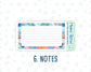 Kit 0111-A5 - Easter Holidays- April- Spring- Notes Pages - Dashboard Kit - Productivity Page