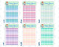 12-Month Functional Dots- 2024 - For Planners - Sticker Pack