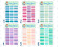 12-Month Functional Boxes- 2024 - For Planners - Sticker Pack