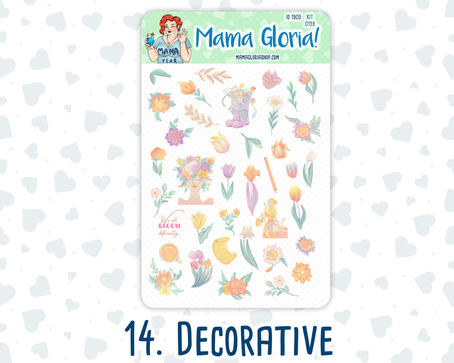 Kit 0159 Add Ons - Springtime Muse - April- Planner Stickers - Kit 2024