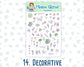 Kit 0161 Add Ons - Spring Rain - April- Planner Stickers - Kit 2024