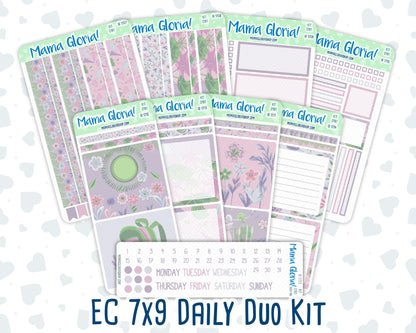 Kit 0161 7x9 Daily Duo - Spring Rain - April- Spring- Planner