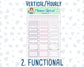 Kit 0161 -7x9 - Spring Rain - April- Spring- Weekly Kit For Vertical And Hourly EC Planners