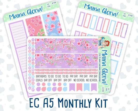 Kit 0160 -A5 -Monthly - Blossom Ensemble - April- Spring Kit