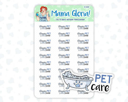 Pet Care - Text Sticker With Icon