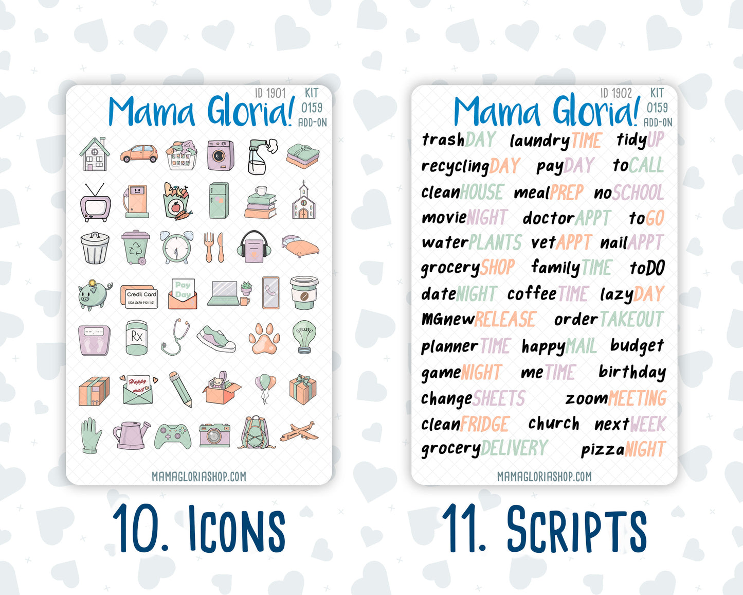 Kit 0159 Add Ons - Springtime Muse - April- Planner Stickers - Kit 2024