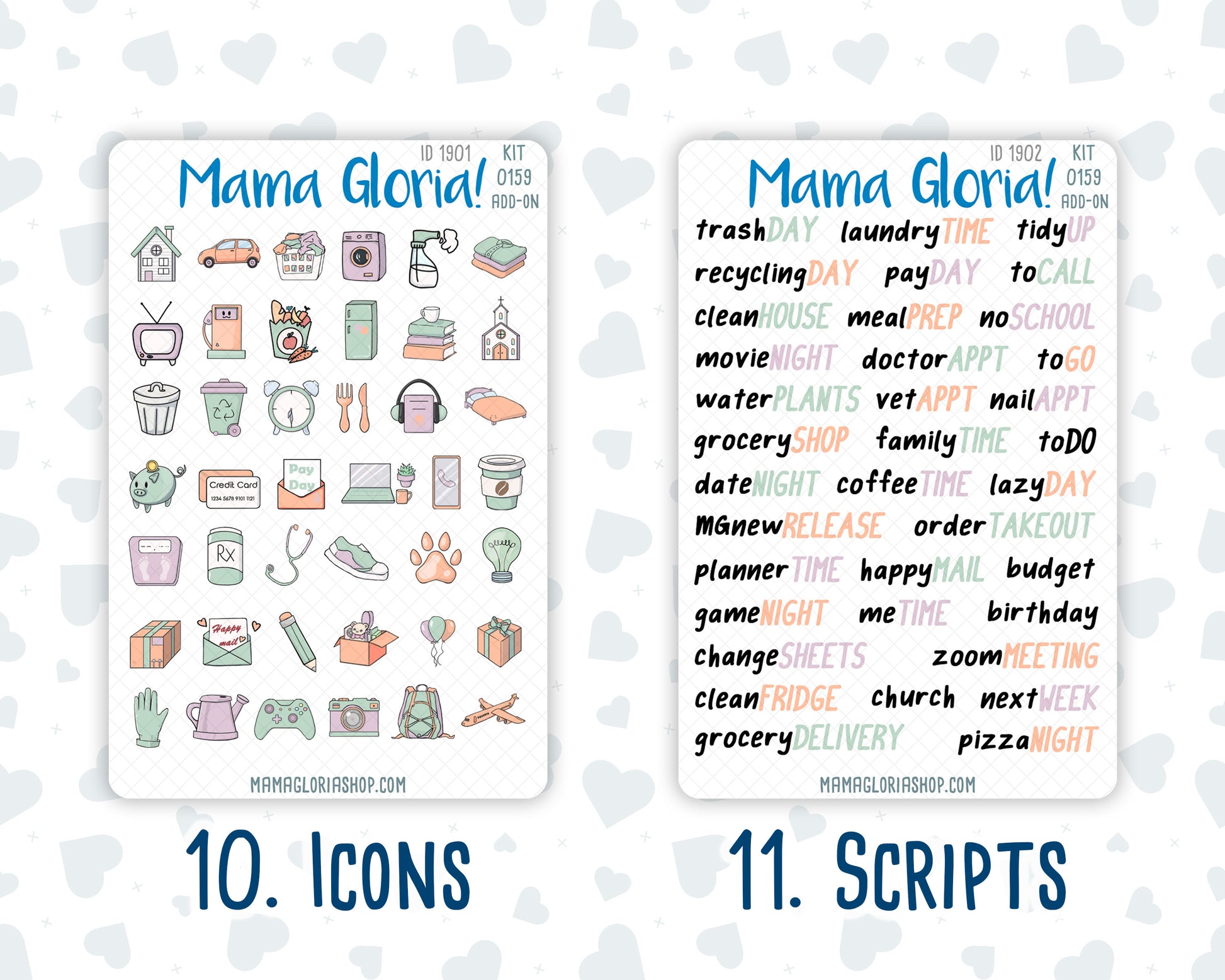 Kit 0159 Add Ons - Springtime Muse - April- Planner Stickers - Kit 2024