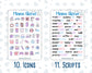 Kit 0160 Add Ons - Blossom Ensemble - April- Planner Stickers - Kit 2024