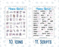 Kit 0161 Add Ons - Spring Rain - April- Planner Stickers - Kit 2024