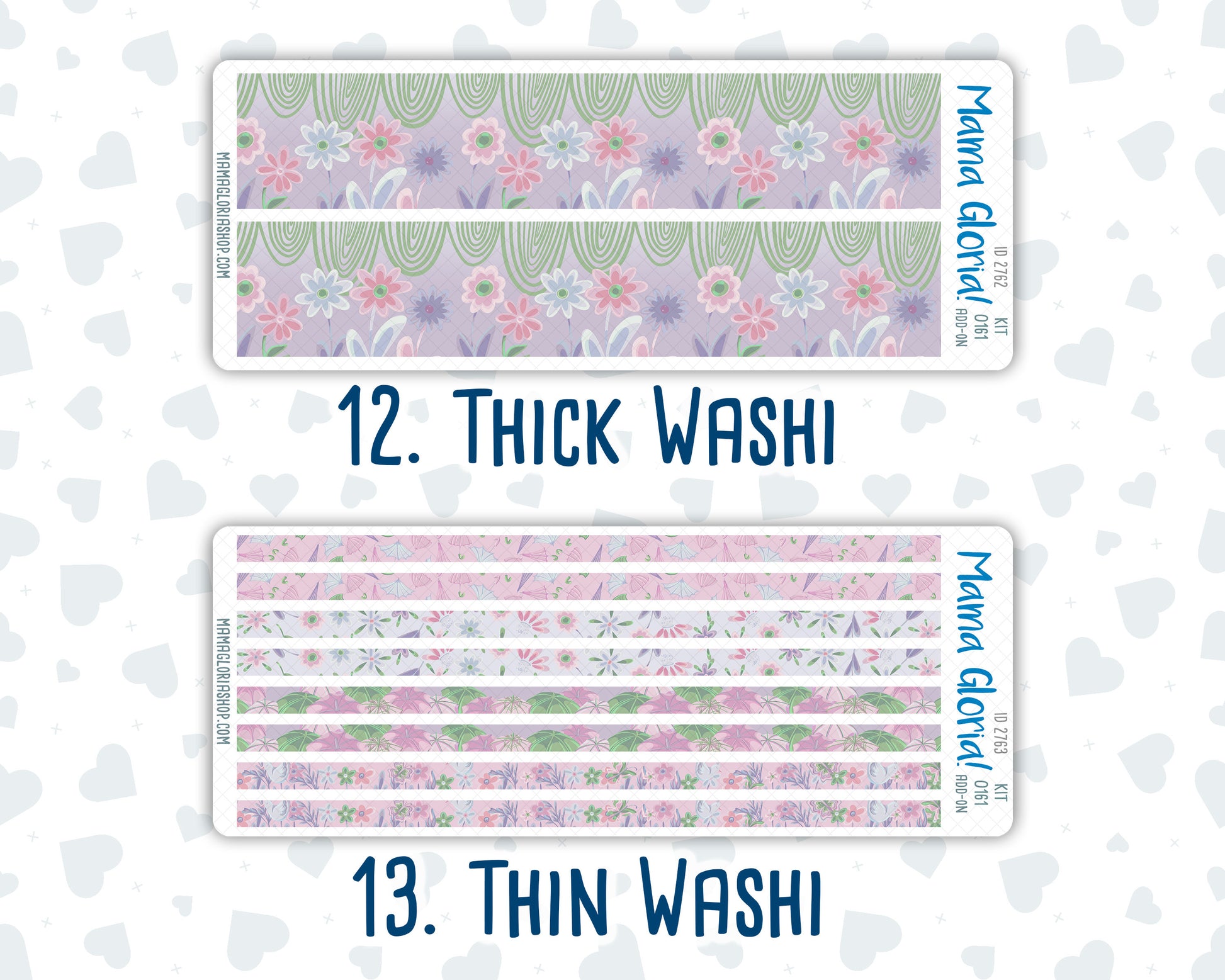 Kit 0161 Add Ons - Spring Rain - April- Planner Stickers - Kit 2024