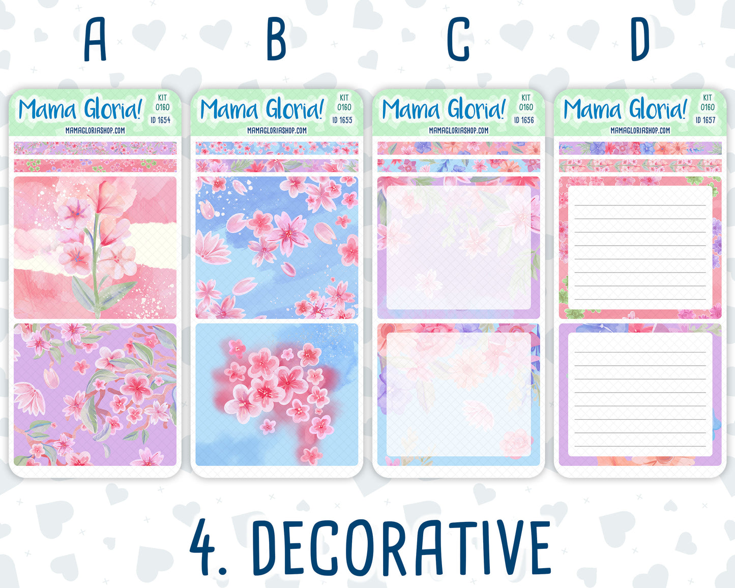 Kit 0160 7x9 Daily Duo - Blossom Ensemble - April- Spring- Planner