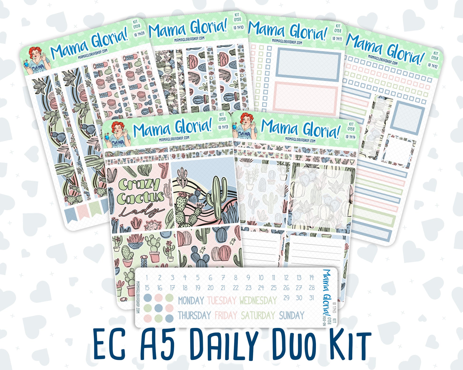 Kit 0158- A5 Daily Duo - Cactus Oasis - April