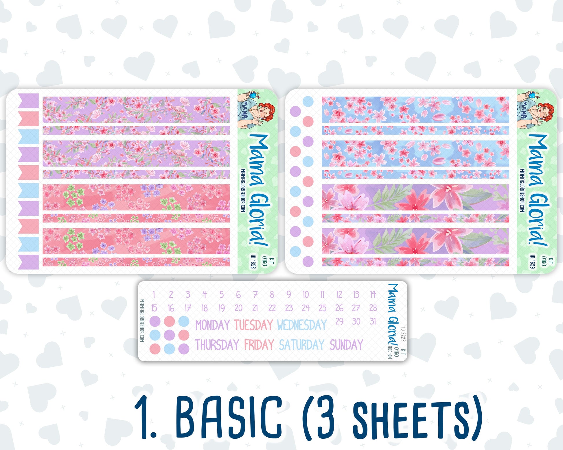 Kit 0160- A5 Daily Duo - Blossom Ensemble - April