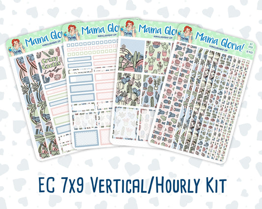 Kit 0158 -7x9 - Cactus Oasis - April- Spring- Weekly Kit For Vertical And Hourly EC Planners