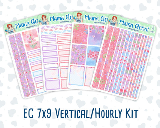 Kit 0160 -7x9 - Blossom Ensemble - April- Spring- Weekly Kit For Vertical And Hourly EC Planners