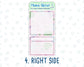 Kit 0161 - 7x9 - Spring Rain - April- Spring- Notes Pages - Dashboard Kit - Productivity Page