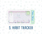 Kit 0161 - A5 - Spring Rain - April- Spring- Notes Pages - Dashboard Kit - Productivity Page