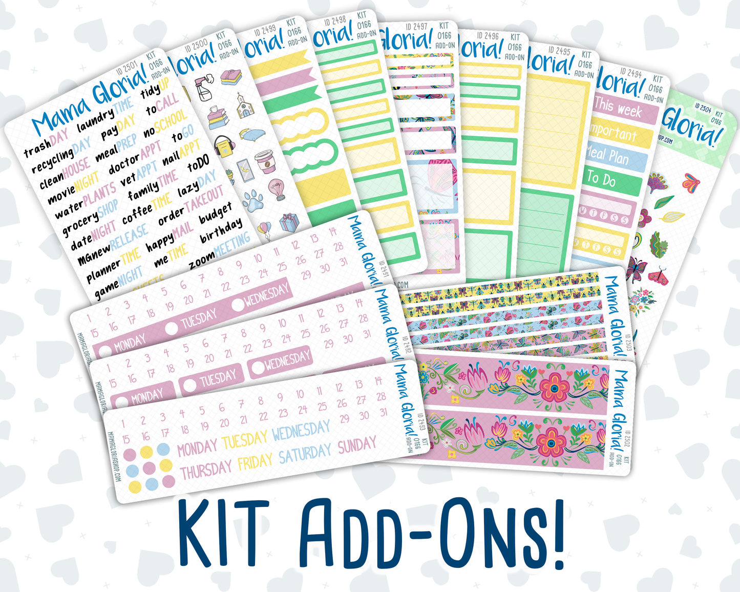 Kit 0166 Add Ons - May Symphony - May- Planner Stickers - Kit 2024