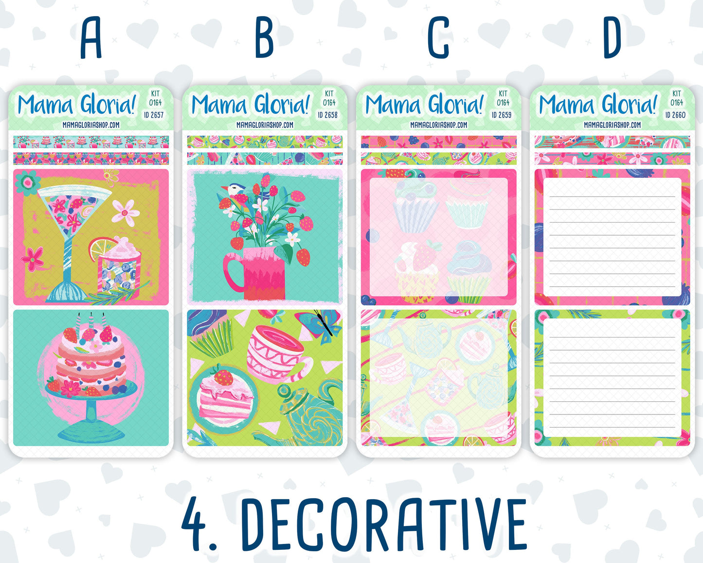 Kit 0164 7x9 Daily Duo - Sweet Days - May- Spring- Planner