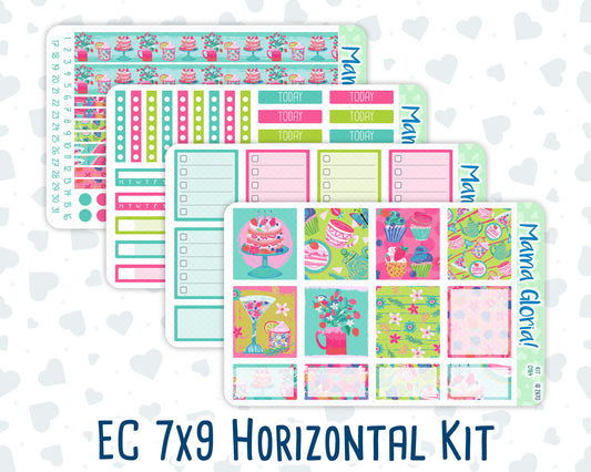 Kit 0164- 7x9 - Sweet Days -May- Spring- Weekly Kit For EC Horizontal Planners