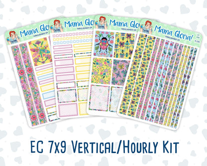 Kit 0166 -7x9 - May Symphony- May- Spring- Weekly Kit For Vertical And Hourly EC Planners