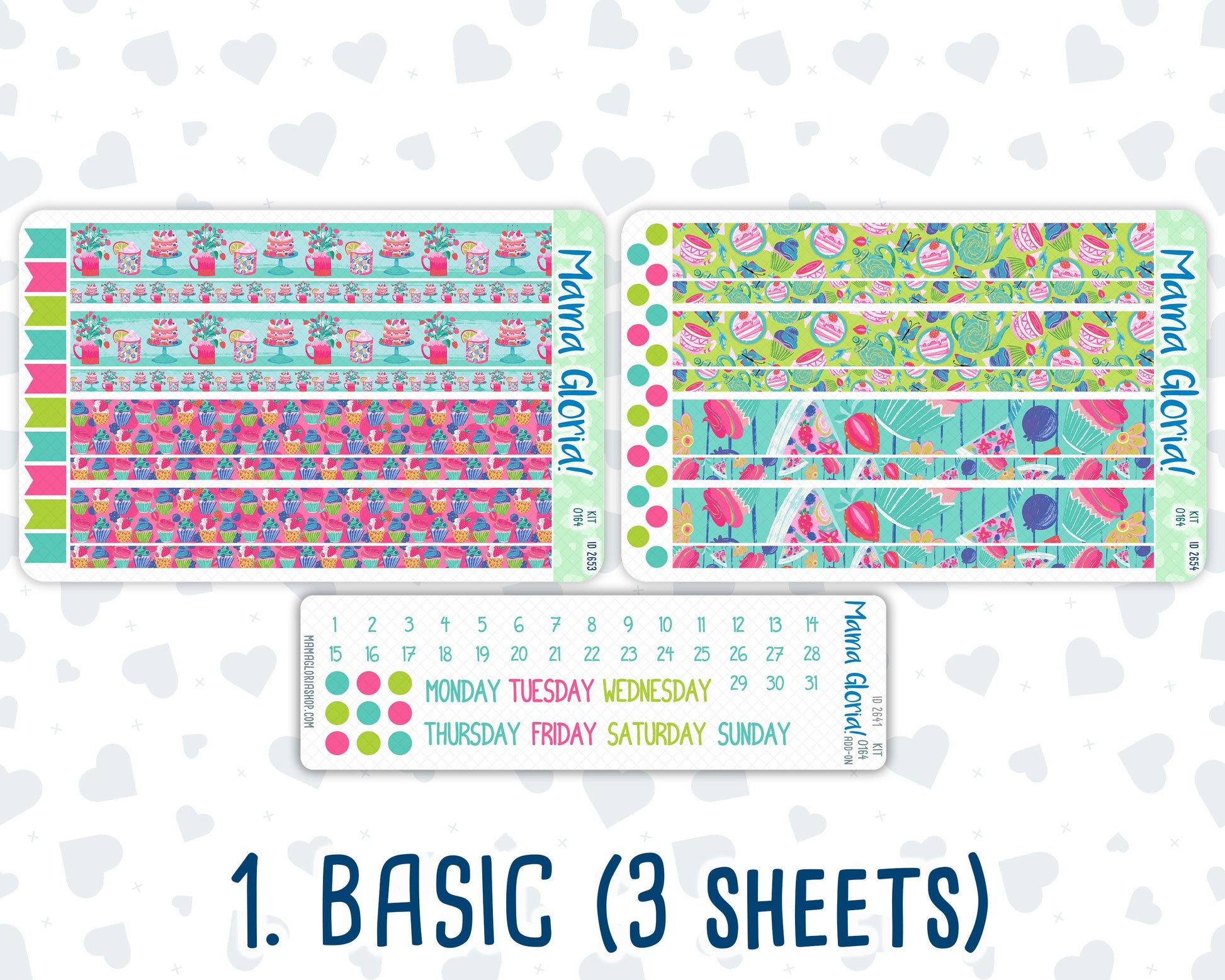 Kit 0164 7x9 Daily Duo - Sweet Days - May- Spring- Planner