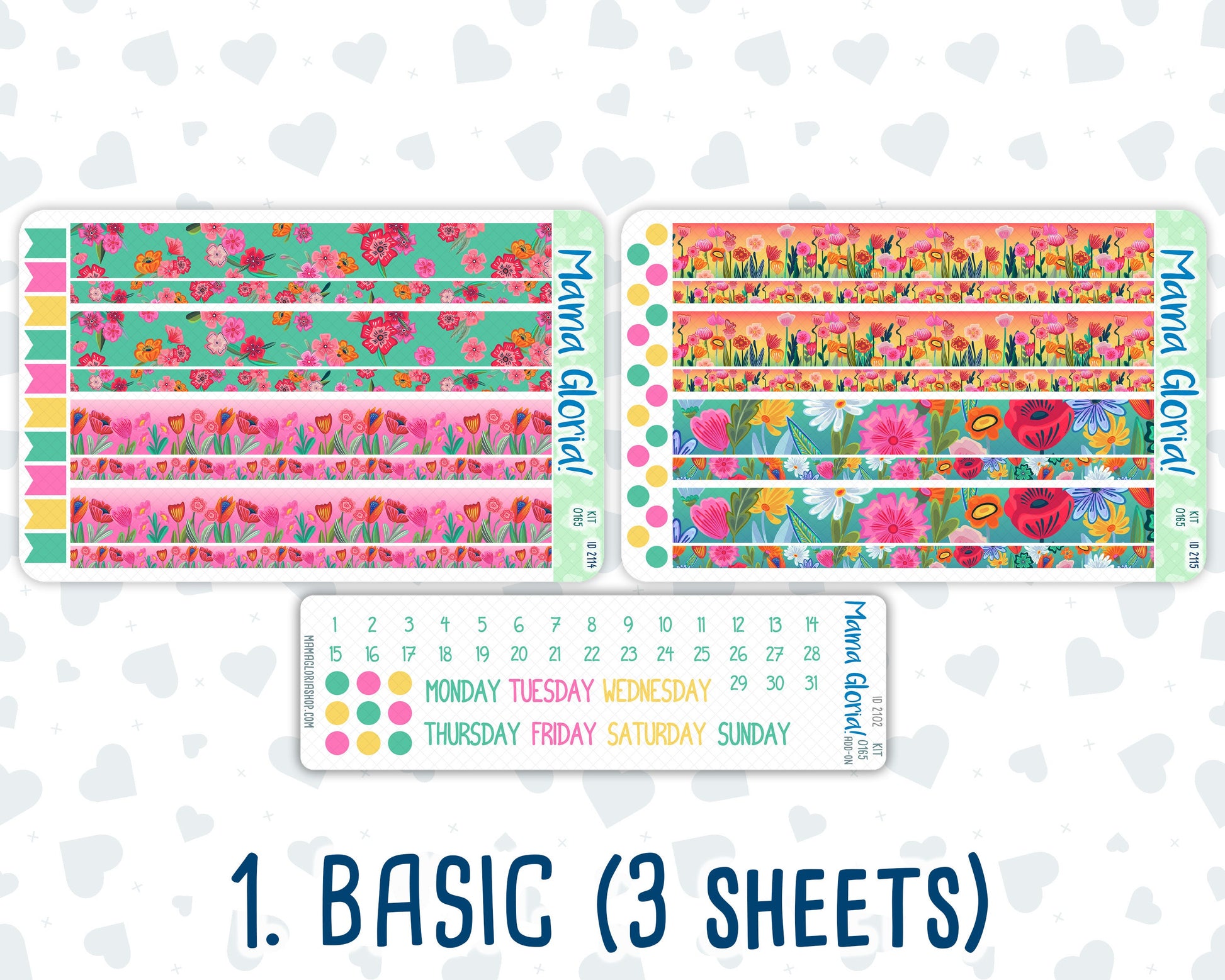 Kit 0165 7x9 Daily Duo - To Mom - May- Spring- Planner