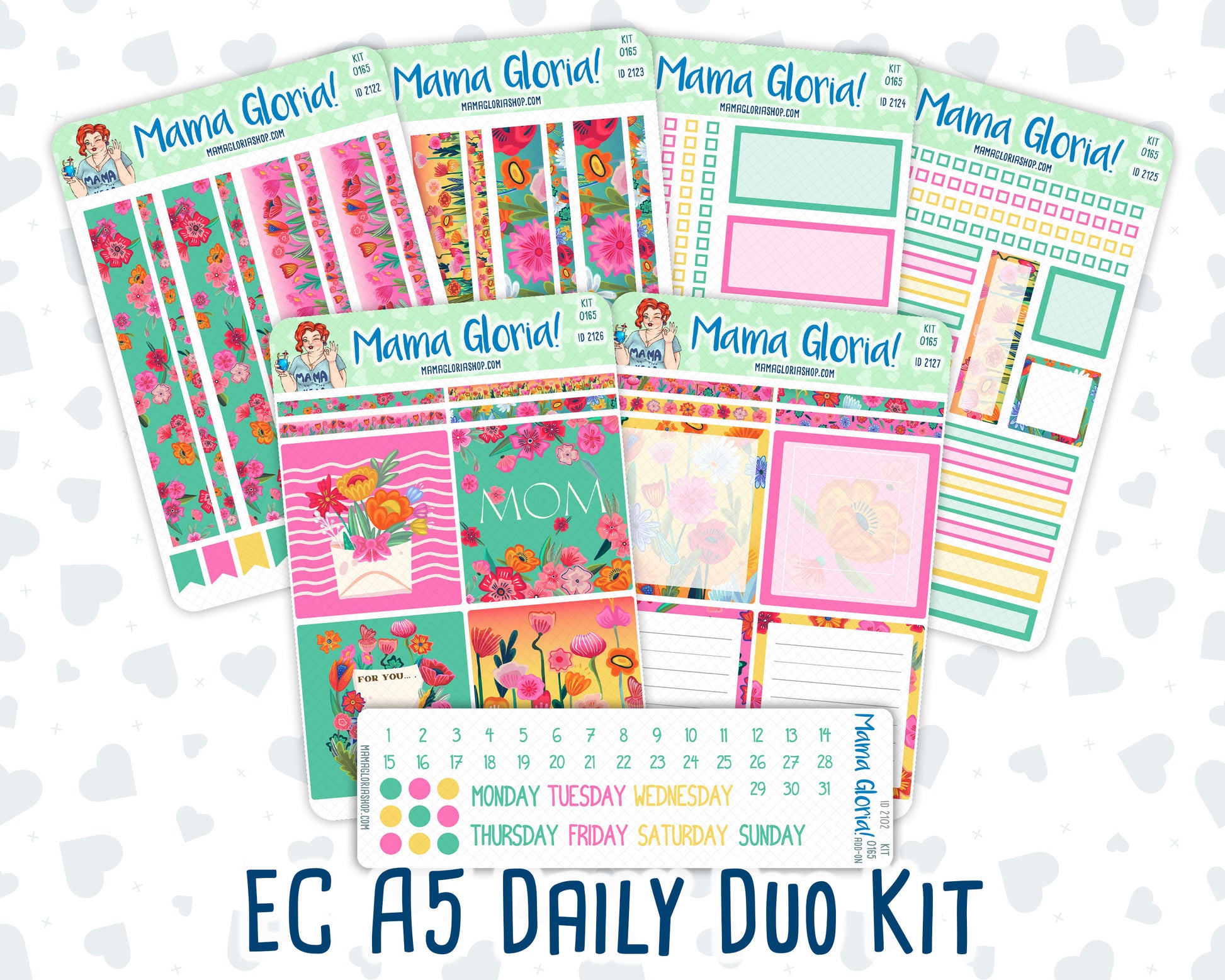 Kit 0165- A5 Daily Duo - To Mom - May