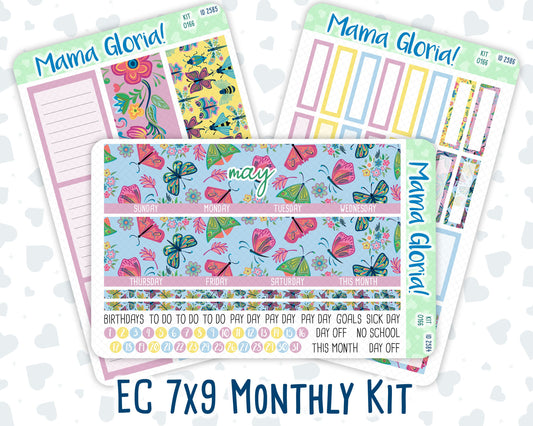 Kit 0166 -7x9 - Monthly - May Symphony - May- Spring- For EC Planners