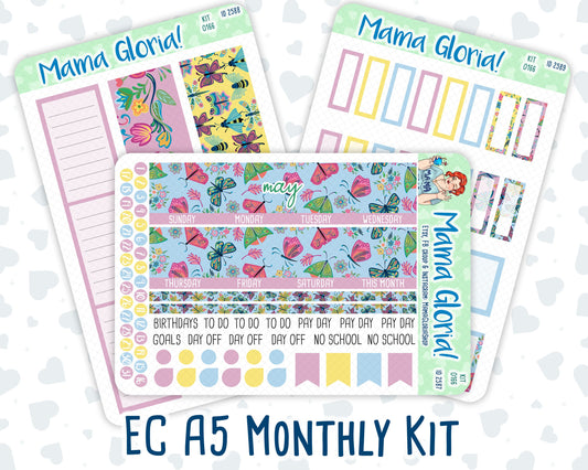 Kit 0166 -A5 -Monthly - May Symphony - May- Spring Kit